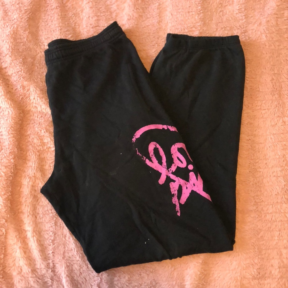 Pink sweatpants